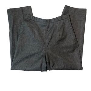Vintage Talbots made Of Italian Fabric 100% Wool Pants Gray Women's Size 10